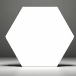 MONOCHROME HEX WHITE 16 X18 CM