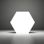 MONOCHROME HEX WHITE 16 X18 CM